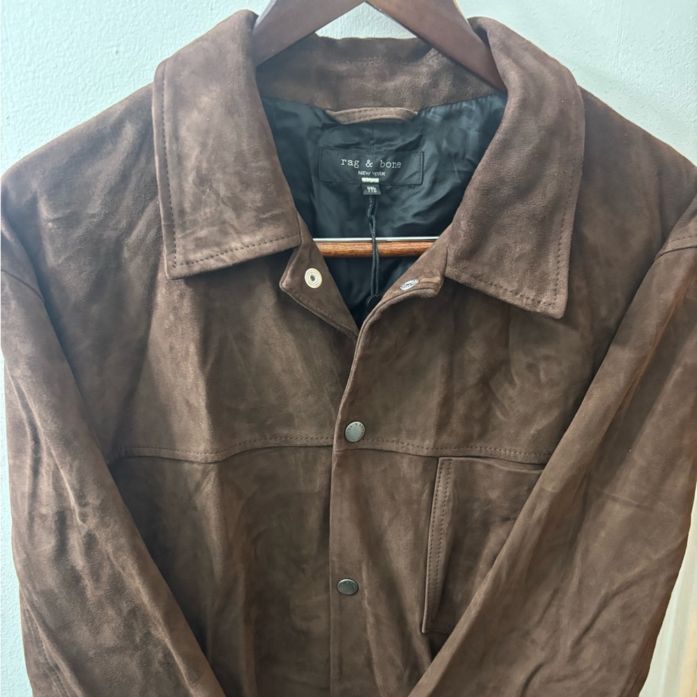 NWT: Rag & Bone Eli Brown Suede Men's Jacket